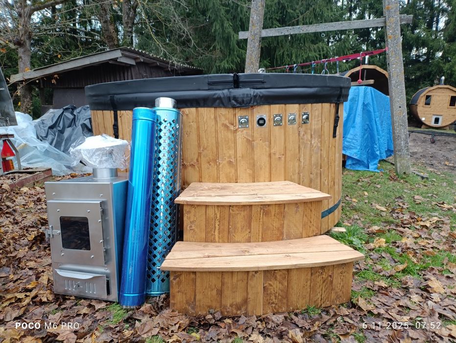 Balia ogrodowa Bania spa jacuzzi hydromasaż areomasaż 225 cm