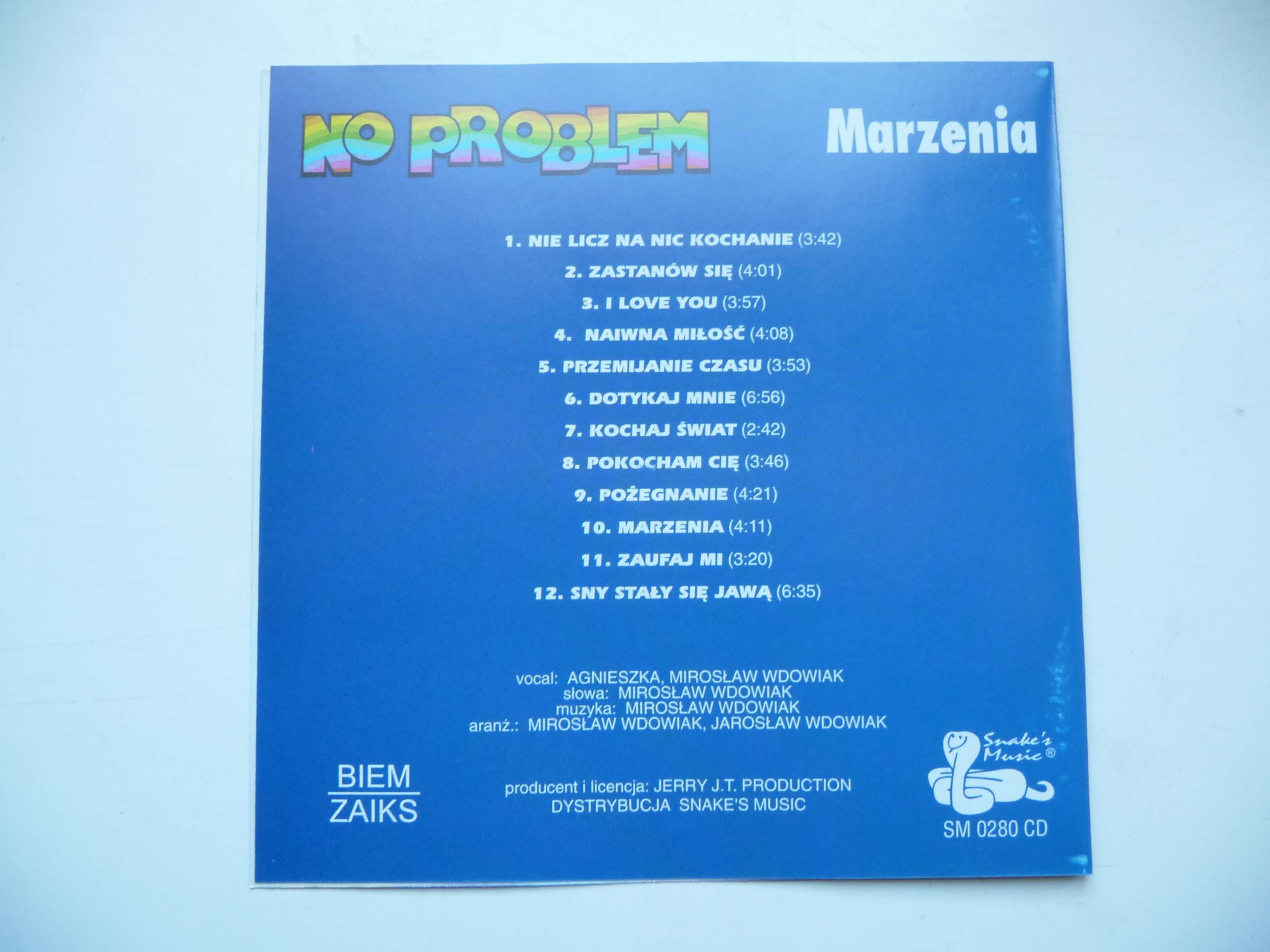 No Problem - Marzenia /CD 1995/ Snake's Music / Super Stan / Eurodance