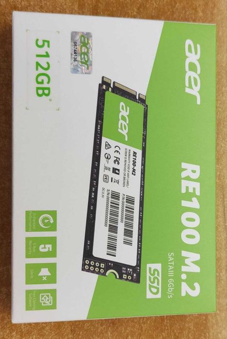 SSD диск Acer RE100 512GB M.2