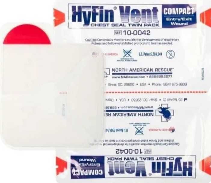 Оклюзійна наліпка вентильована HyFin СOMPACT twin PACK. Оригінал