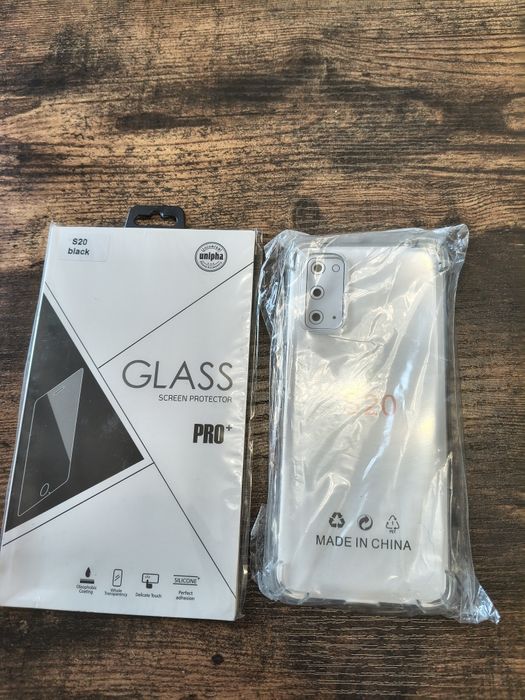 Samsung S20 Case futerał szkło hartowane-zestaw