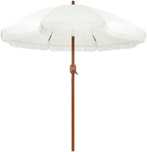 Parasol ogrodowy Ø 215 cm, składany, 8-ramienny,z frędzlami,na korbkę,