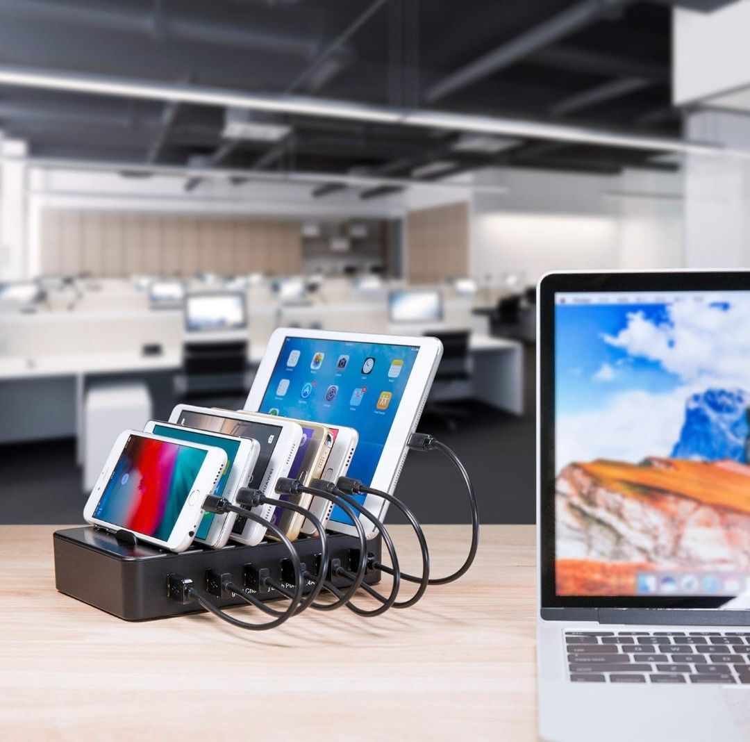 TechDot Stacja ładująca USB do telefonu komórkowego 6 portów