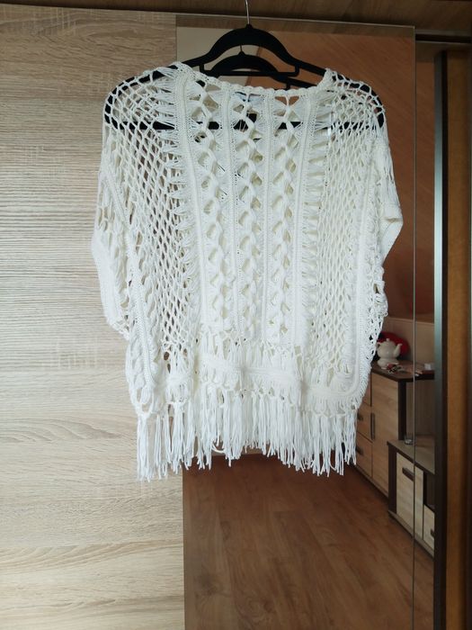 New Look nowa narzutka plażowa boho bluzka plażę S 36 M 38 oversize