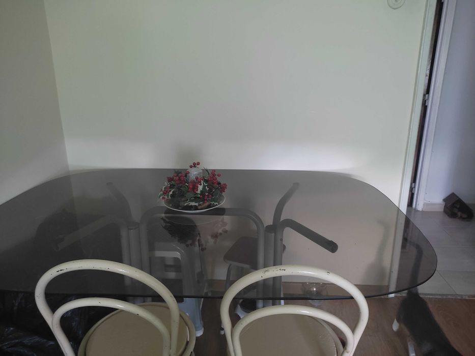 Vendo mesa de vidro de jantar (sem cadeiras)
