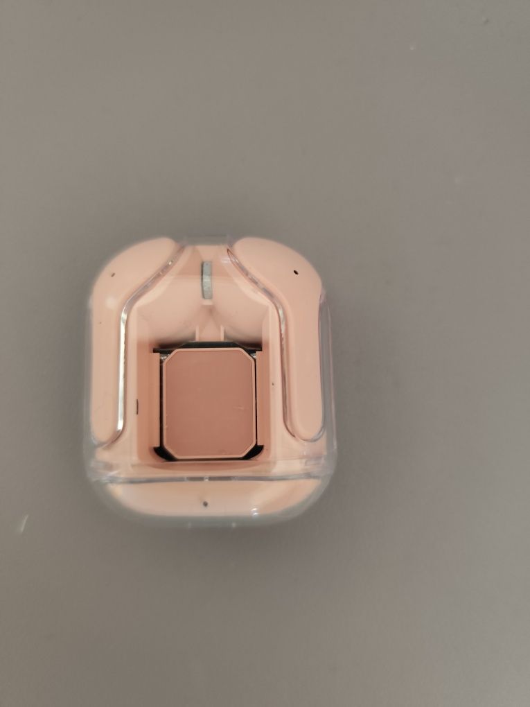 Fones sem fios cor de rosa