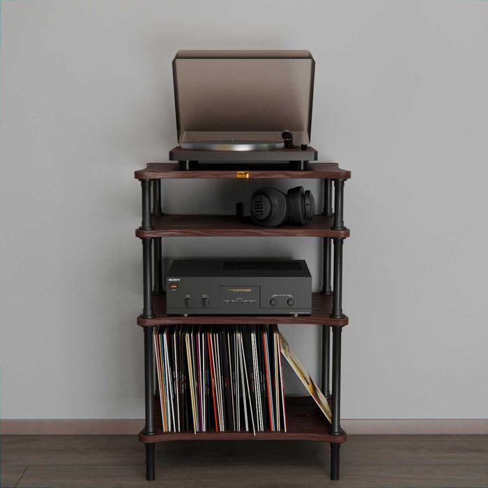 Stolik hi-fi szafka audio na płyty winylowe