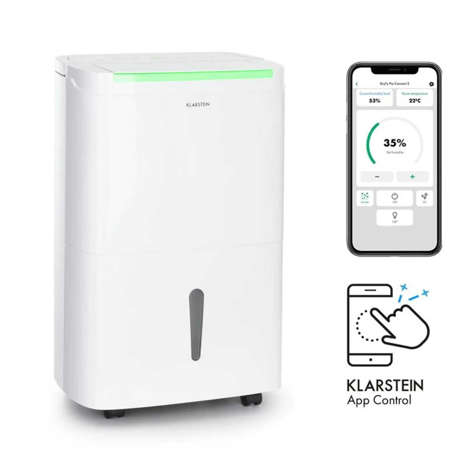 Осушитель воздуха Осушувач повітря розумний Klarstein DryFy Connect 30