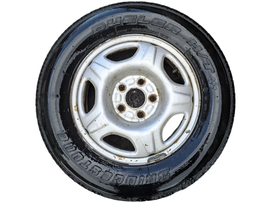 Диск запаска R15 6.0j 5x114.3 с резиной Bridgestone 205/70 разборка
