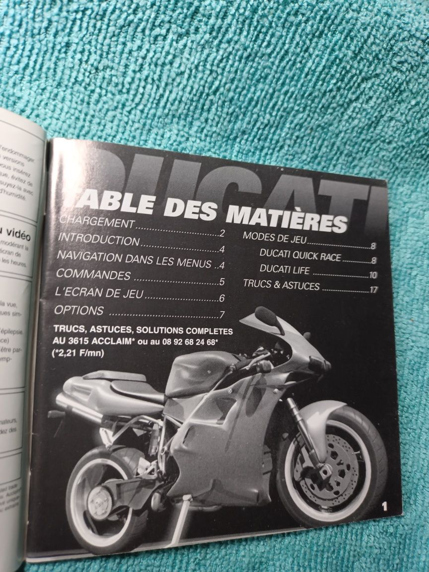 Ps1 Ducati World instrukcja książeczka manual ps1 psx psone