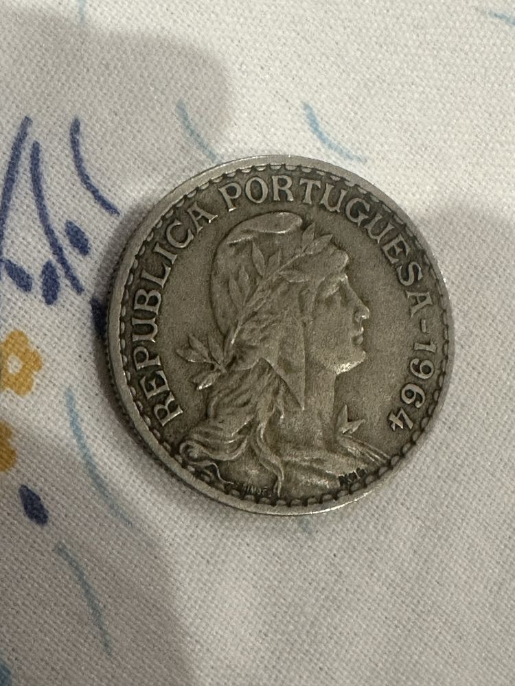 Moeda de 1 escudo de 1964