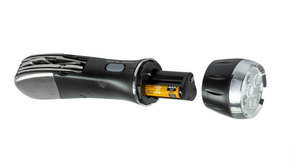 Niezbędnik kierowcy Multitool 8w1 + latarka