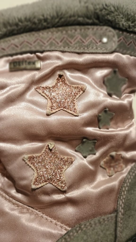 Kozaczki śniegowce buty zimowe dla dziewczynki
