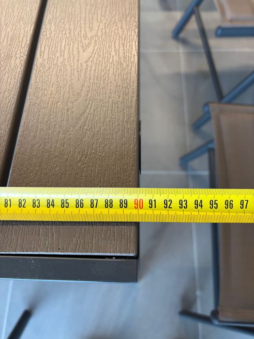 Stół ogrodowy aluminiowy Ibiza 180 cm Grey / Taupe+ 8 krzeseł