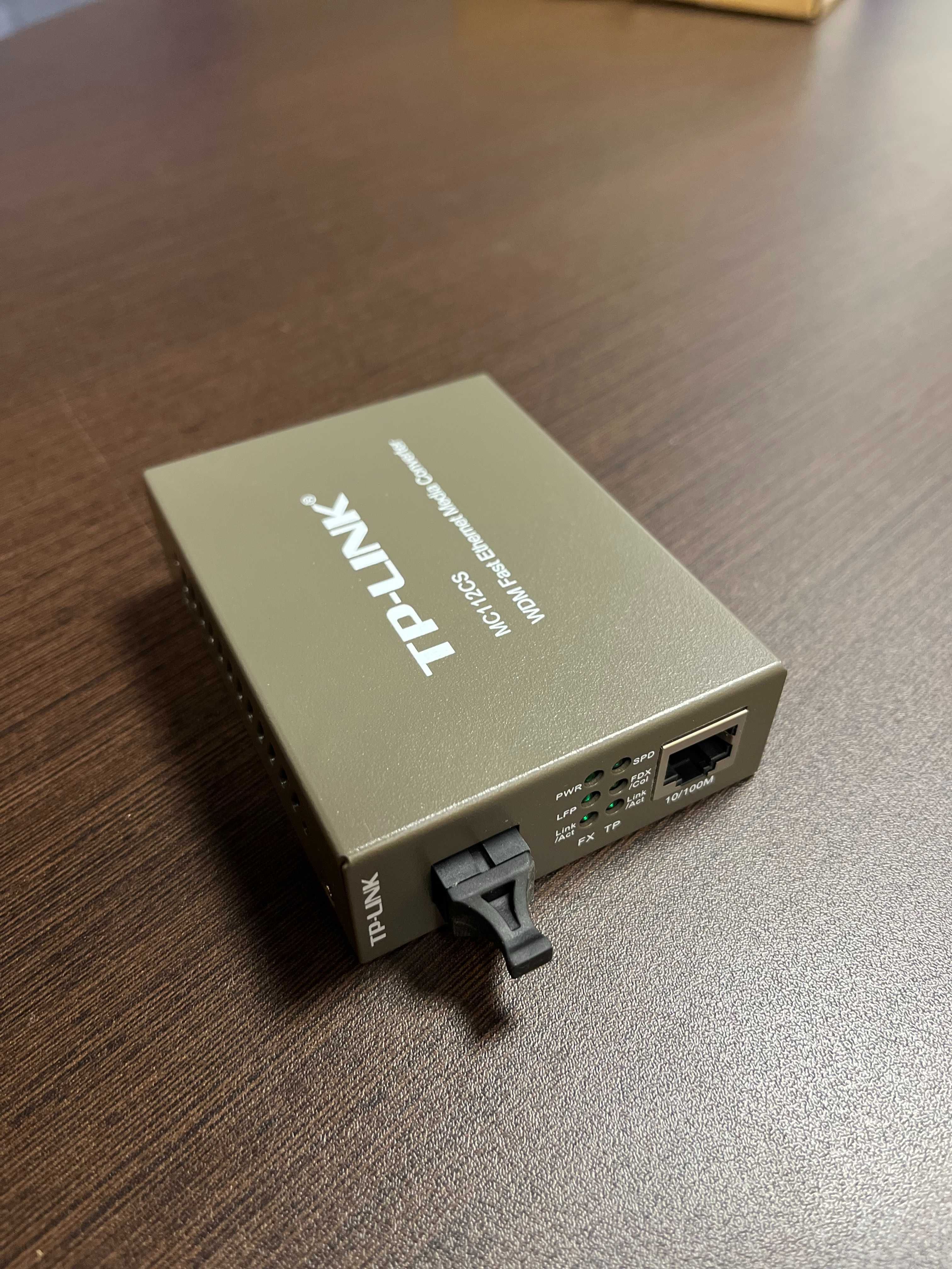 TP-LINK 10/100Mbps WDM Media Converter Fibra RJ45 MC112CS
