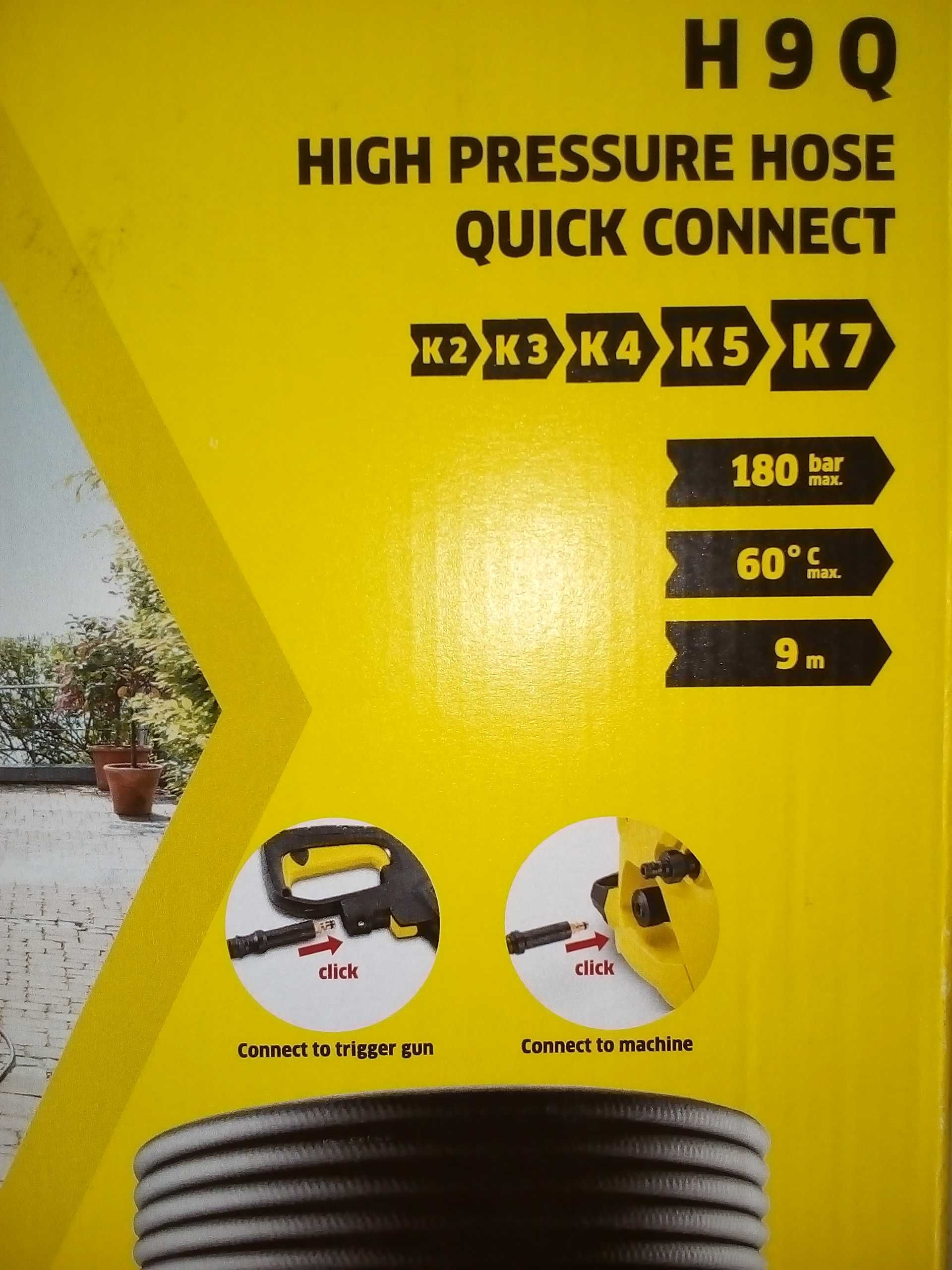 Шланг для мойки Керхер Karcher К2 К3 К4 К5 К7 (9м). Made in Germany!