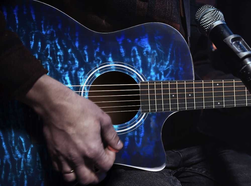 Nowa GITARA Akustyczna 4/4 Z Akcesoriami Zestaw Początkujący XL (-25%)