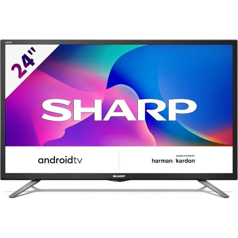 Скидка Телевизор 24" Sharp 24BI6E (Android TV Bluetooth Dolby Digital)