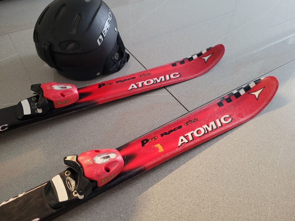 ATOMIC Narty 110 cm kask + okulary gratis