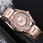A8/Luksusowy zegarek w kolorze Rose Gold z napisem DG.