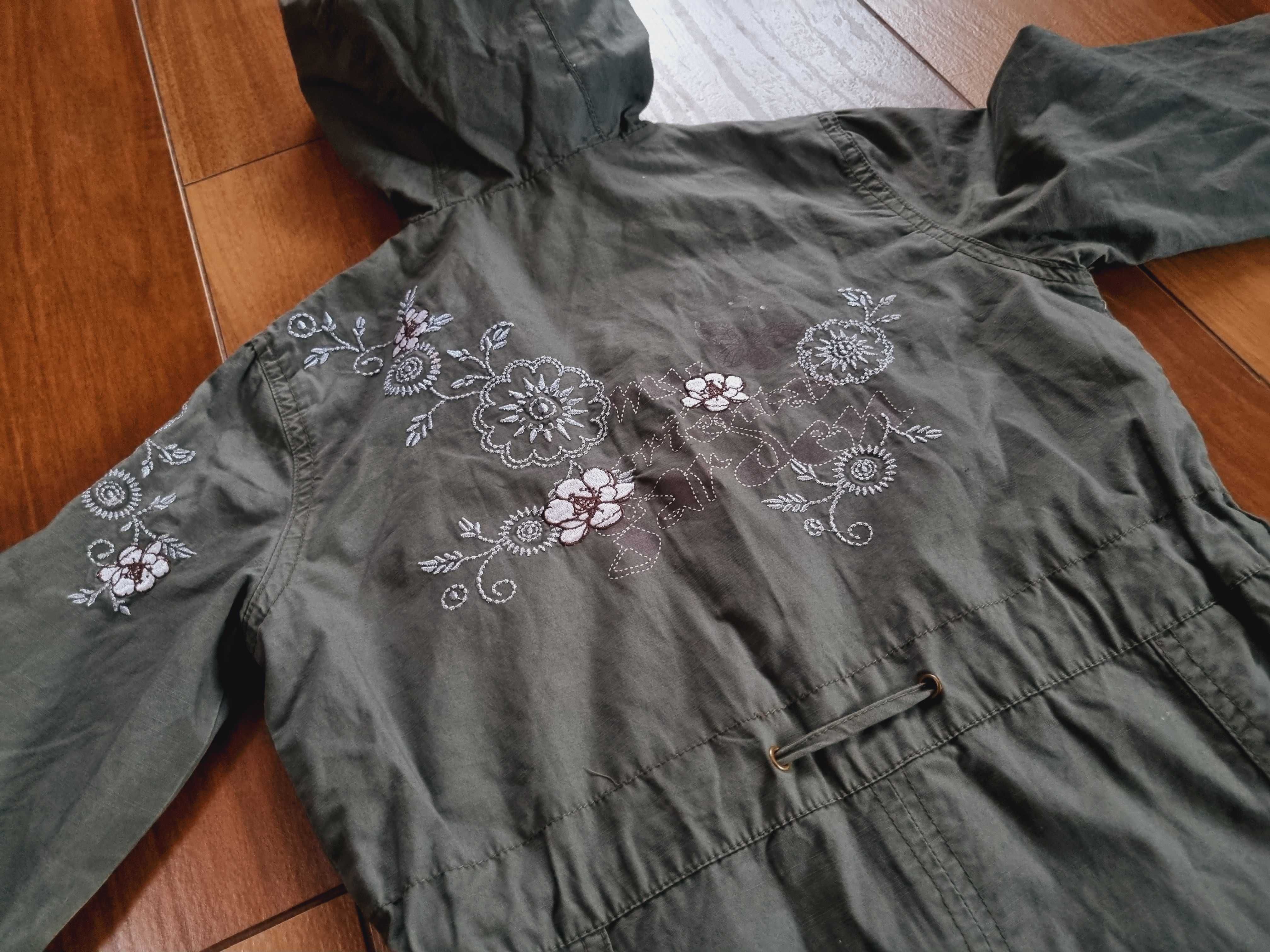 Kurtka R128 RESERVED parka wiosenna przejściowa płaszczyk z kapturem