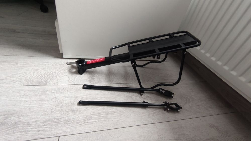 Bagażnik rowerowy tylny PLETSCHER Orion czarny / Ładowność: 8 kg / Roz