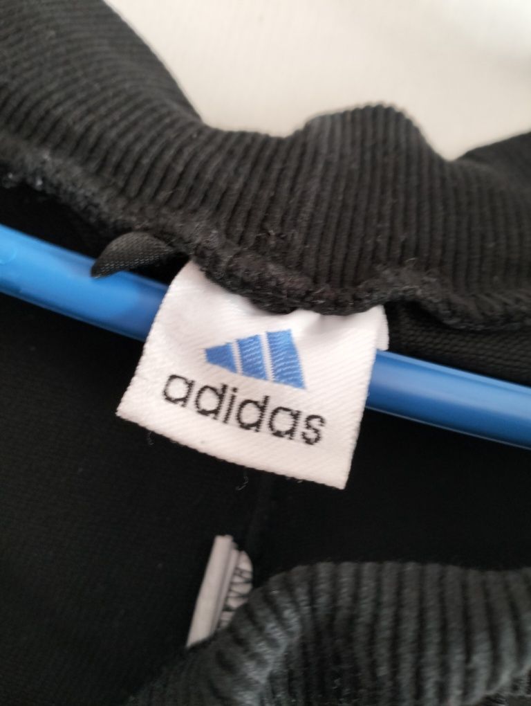 Dresy adidas spodnie damskie czarne z różowym logo