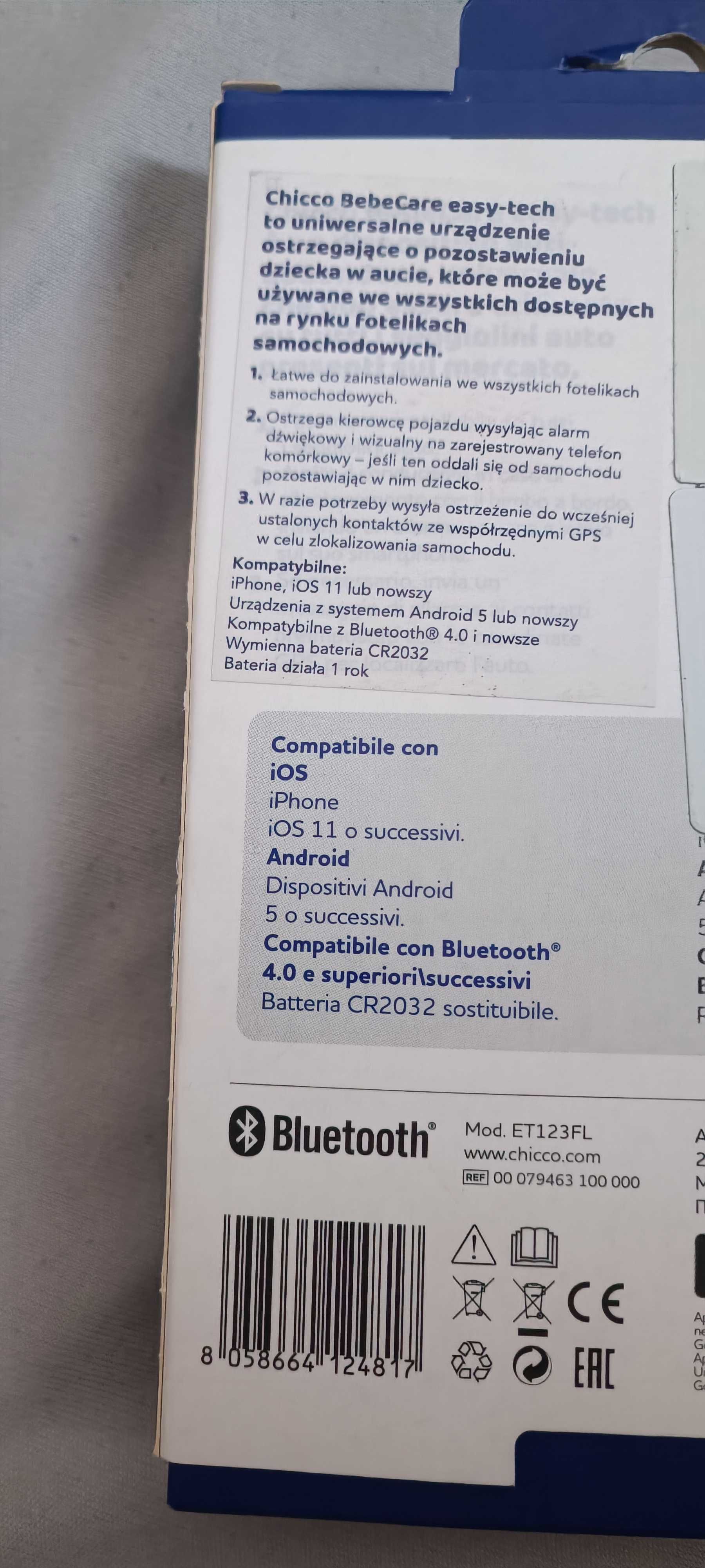 Chicco BebeCare Urządzenie Alarmujące Do Fotelika