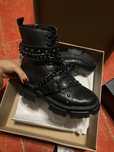 Steve Madden Tranquil skórzane czarne botki 38