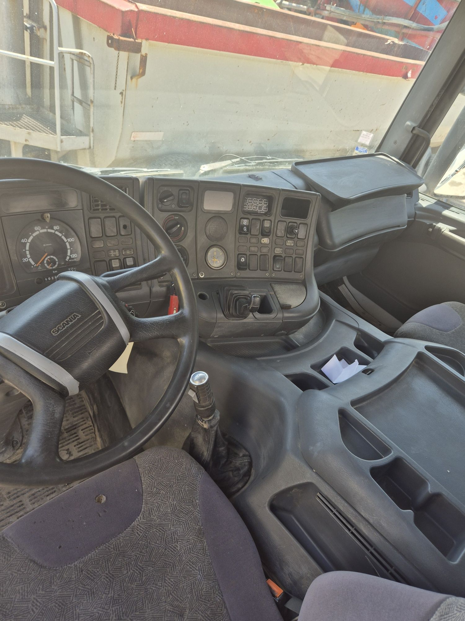 Betonomieszarka Scania 124C 360 8x4 10m3 Stetter, 2001r manual, resory