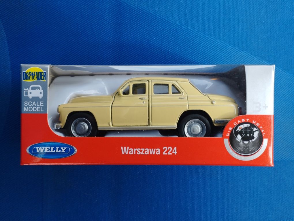Welly kolekcja aut PRL Warszawa 224 Fiat 125p Skoda 100