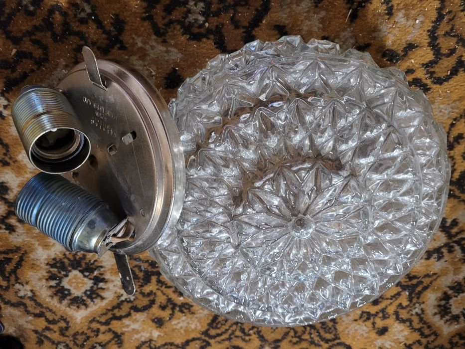 Lampa klosz szklany sufitowa