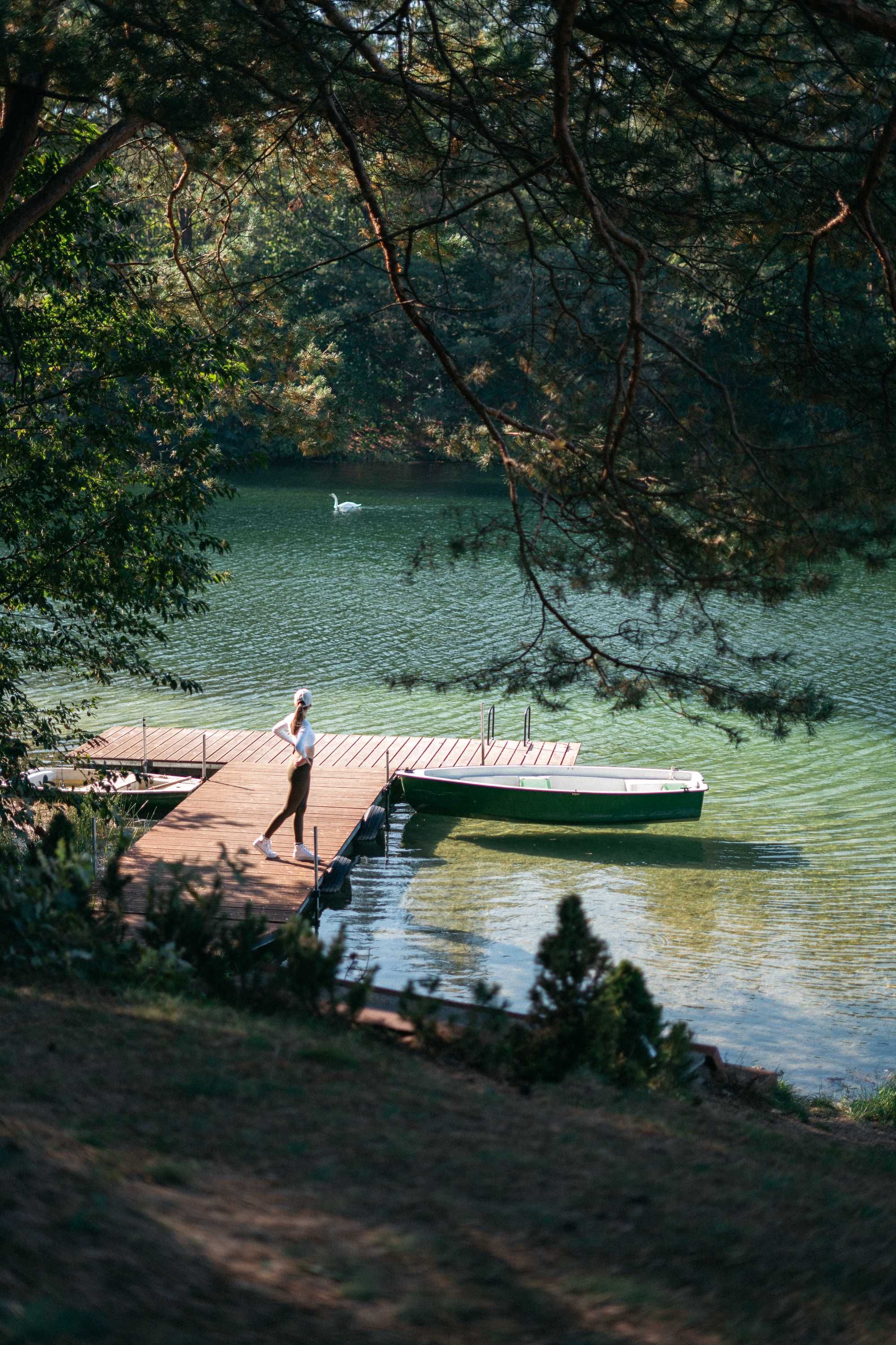 Dom Biały - nad jeziorem Staw Wigry domek mazury jacuzzi plaża pomost