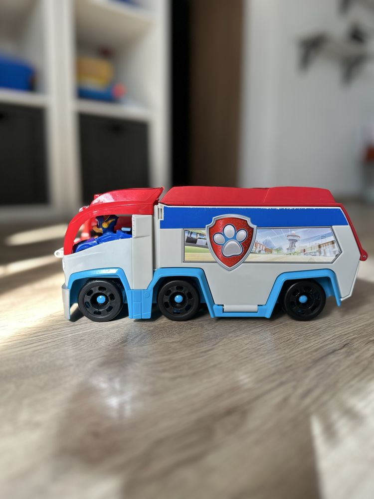 Psi Patrol – Duży zestaw! Duże auto + 4 pojazdy z pieskami!