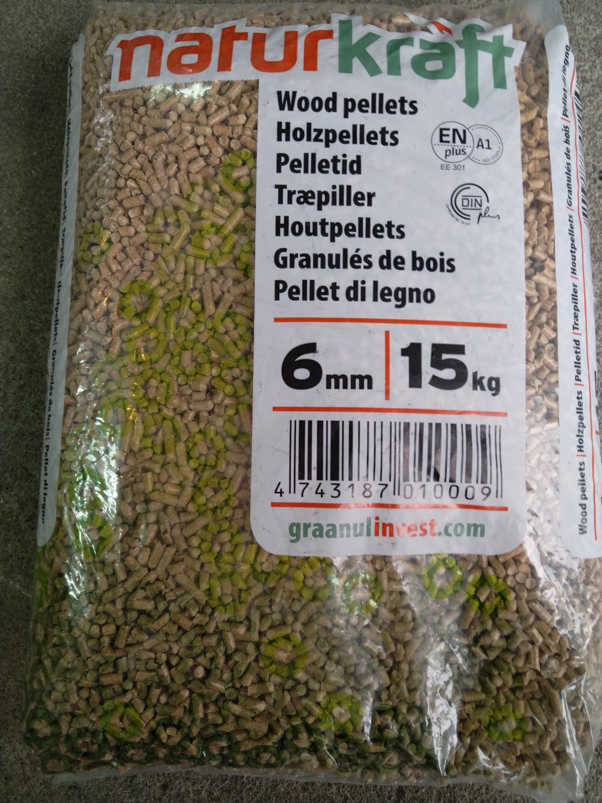 Pellet NaturKraft, wysoka jakość i gęstość zasypowa 3 cert. Dostawa