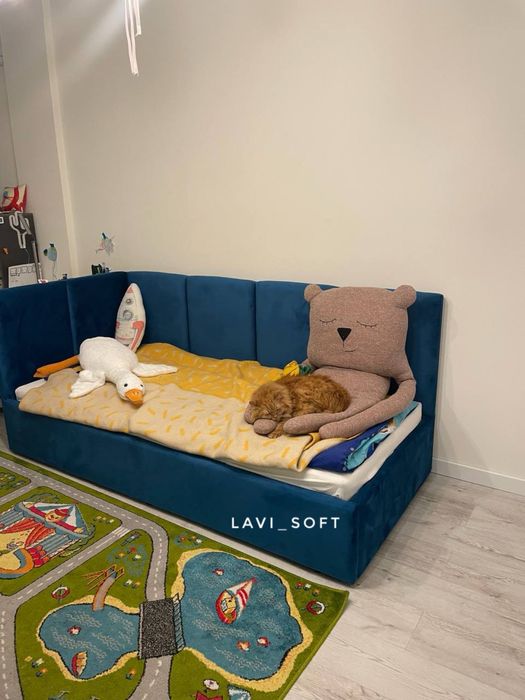 Дитяче ліжко, підліткове ліжко, мяке ліжко для дитини 90/190