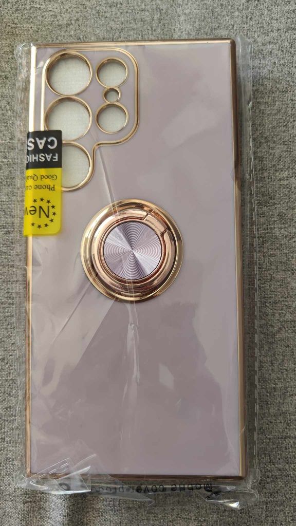 Szkło + Etui premium z uchwytem ringiem Samsung Galaxy S23 Ultra