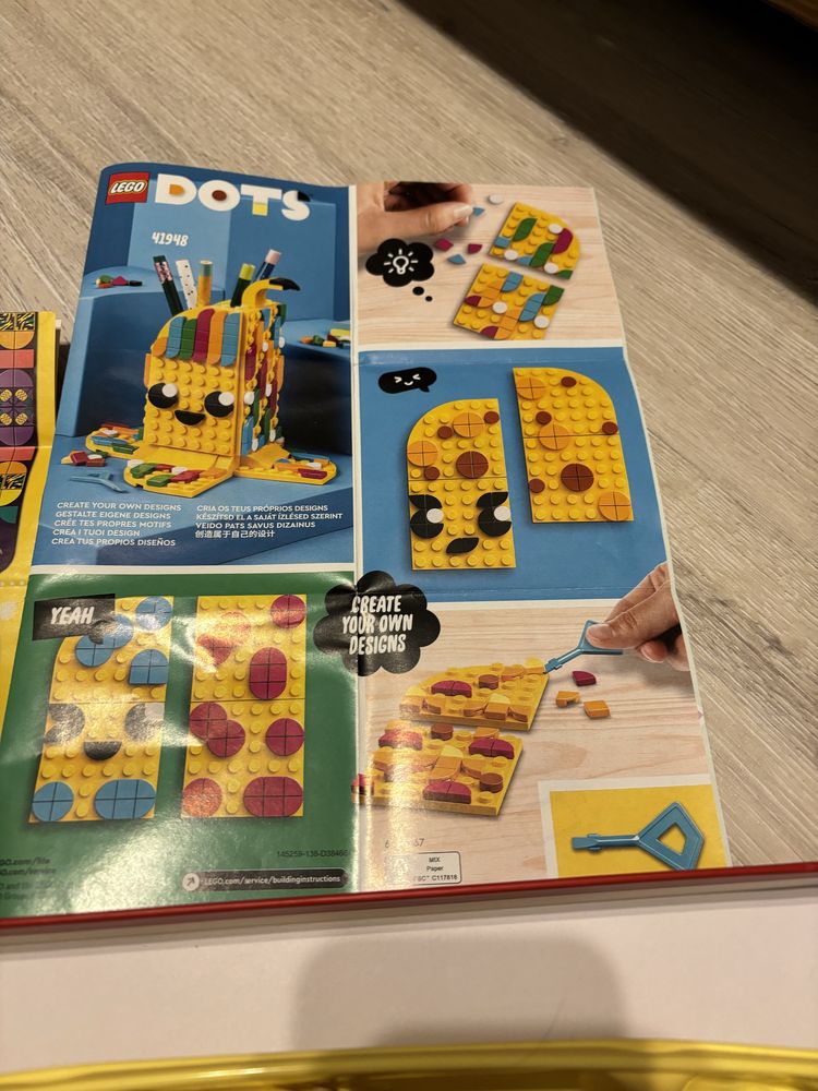 Zestaw Lego Dots Banan + breloczek kotek