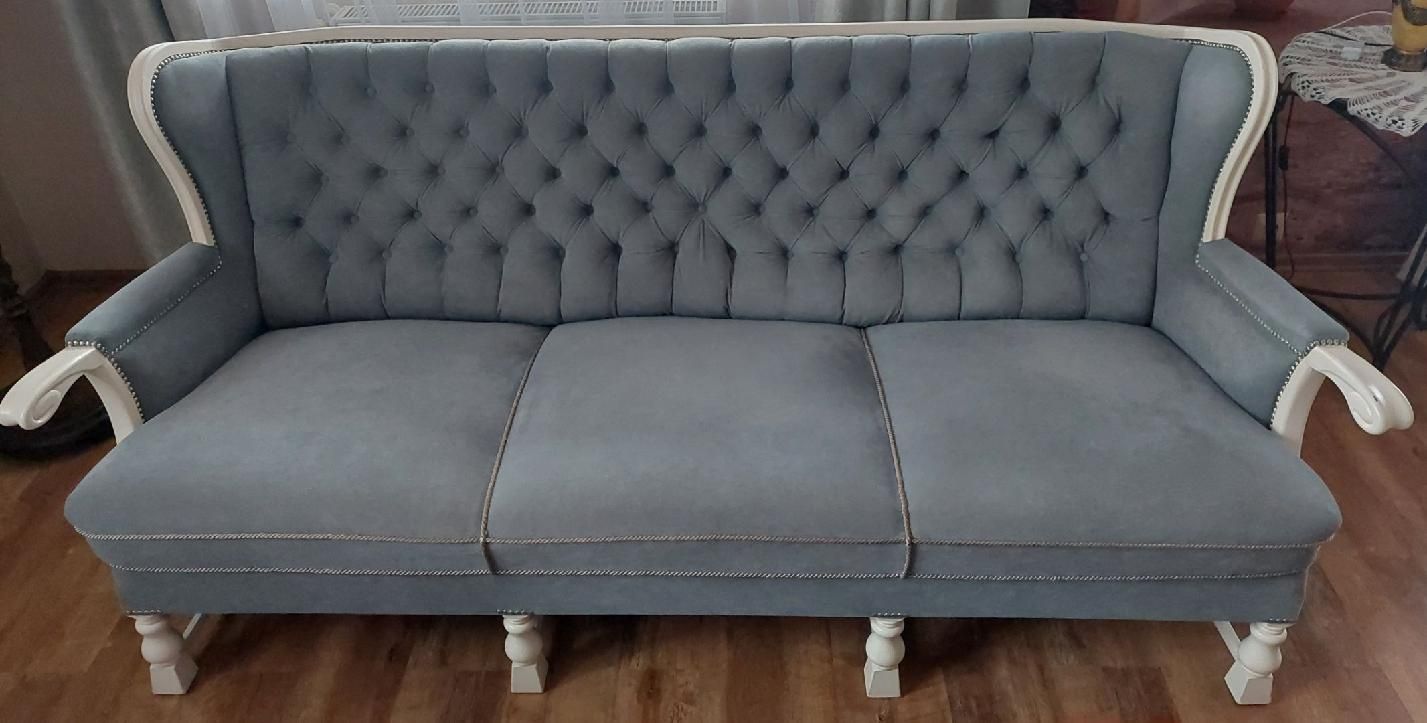 Sofa i 2 fotele w stylu Ludwika po renowacji do negocjacji