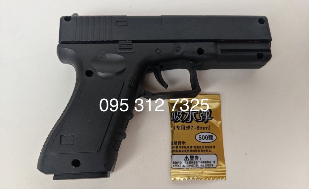 Іграшковий пістолет Глок 17 на орбізах гелеві пульки Glock 19