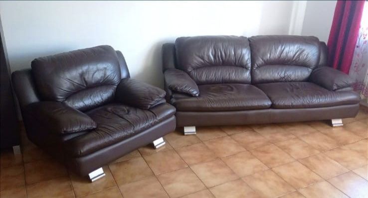 Wypoczynek sofa fotel skóra