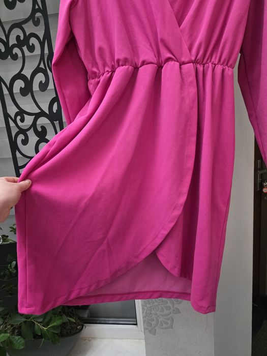 Elegancka sukienka Fuksja Plus Size