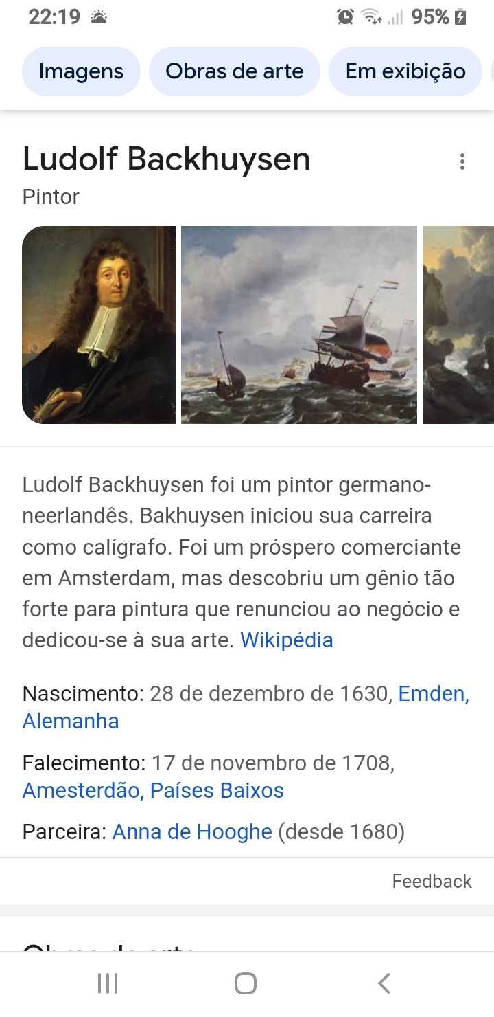 Tela Quadro de Ludolf Backuyzen