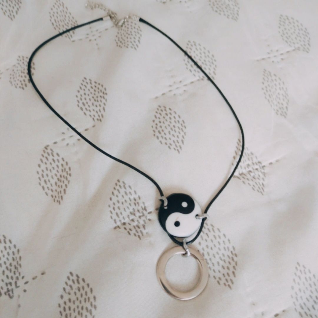 Naszyjnik handmade yin yang