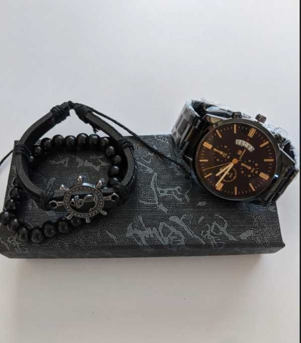 Zegarek męski z bransoletami