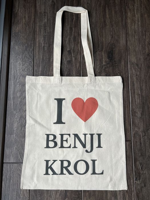 Nowa torba tote bag i love Benji Krol serce heart