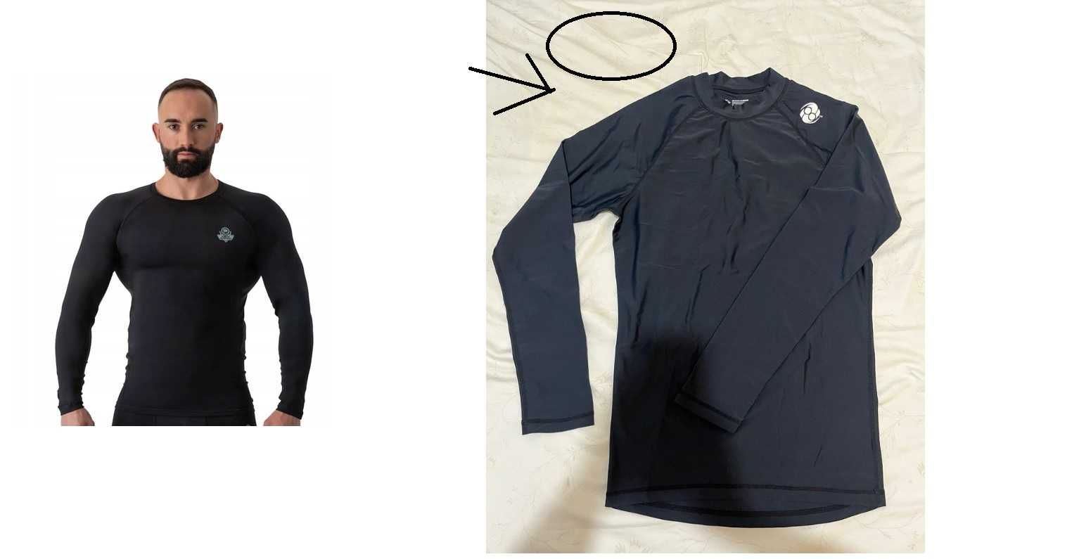 Wyprzedaż->koszulka long sleeve rashguard clinch gear  sportowa 2XL