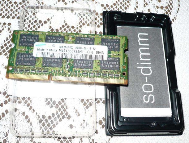2GB Samsung soDIMM PC3-8500S DDR3 1066 MHz