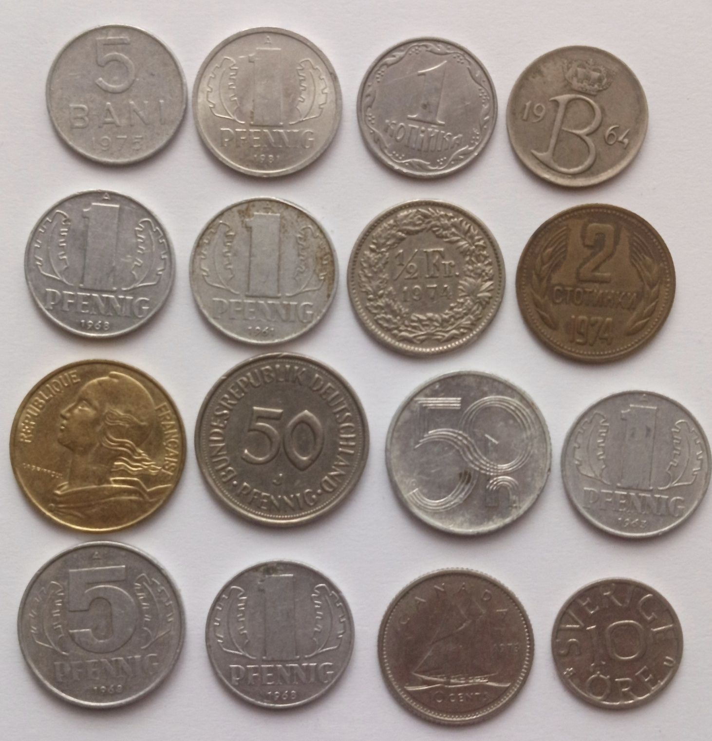 16 monet z obiegu zagraniczne