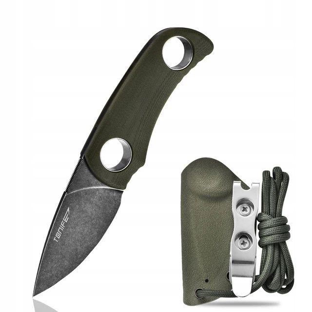 NÓŻ Tonife HKT2021 neck survival bushcraft taktyczny stal stonewash